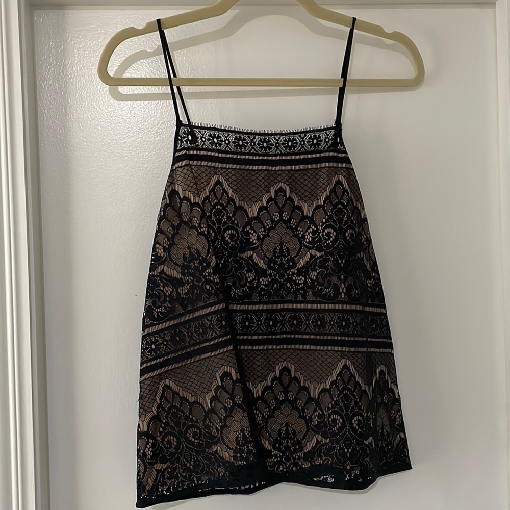 Cami NYC Black Lace Top